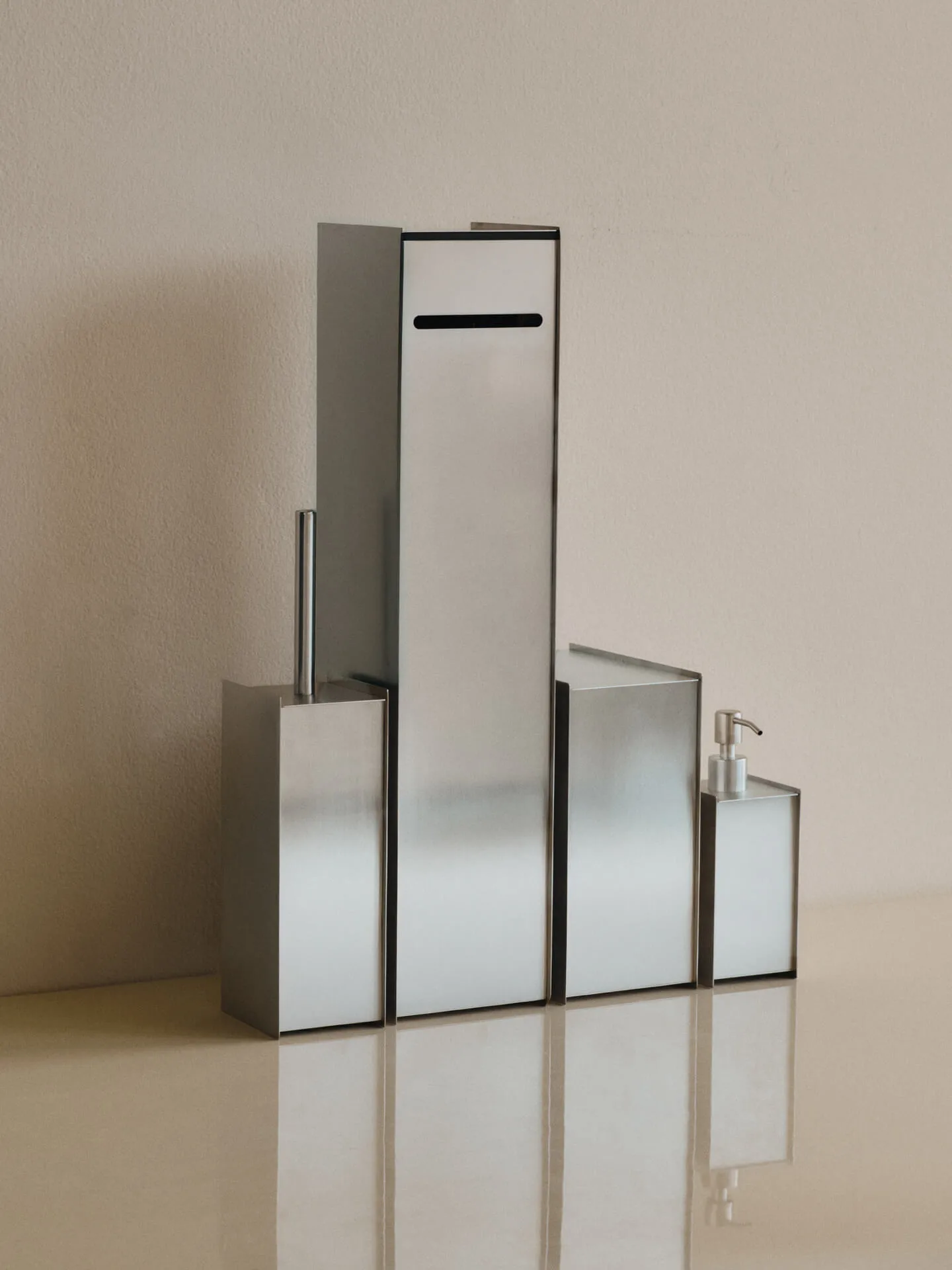 Sama toilet paper holder, Brushed stainless steel Ferm Living