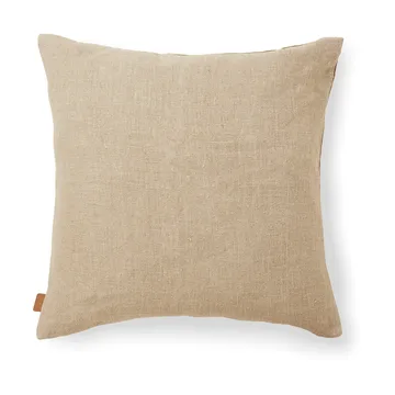 Senti Stripe pillowcase 50x50 cm - Dark sand-linen - Ferm Living