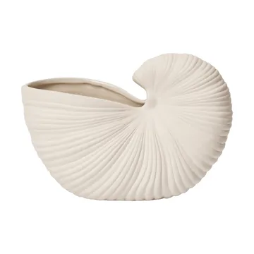 Shell flower pot - Off-white, 23x11.5x16 cm - Ferm Living