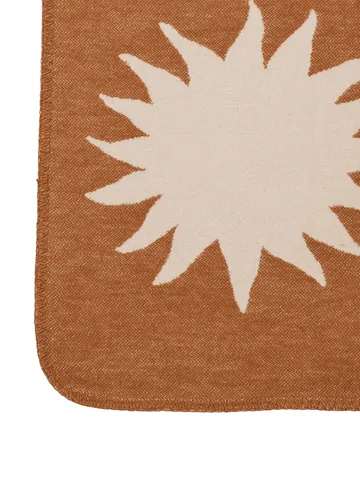 Skye blanket - Sienna-parchment, 80x120 cm - Ferm Living