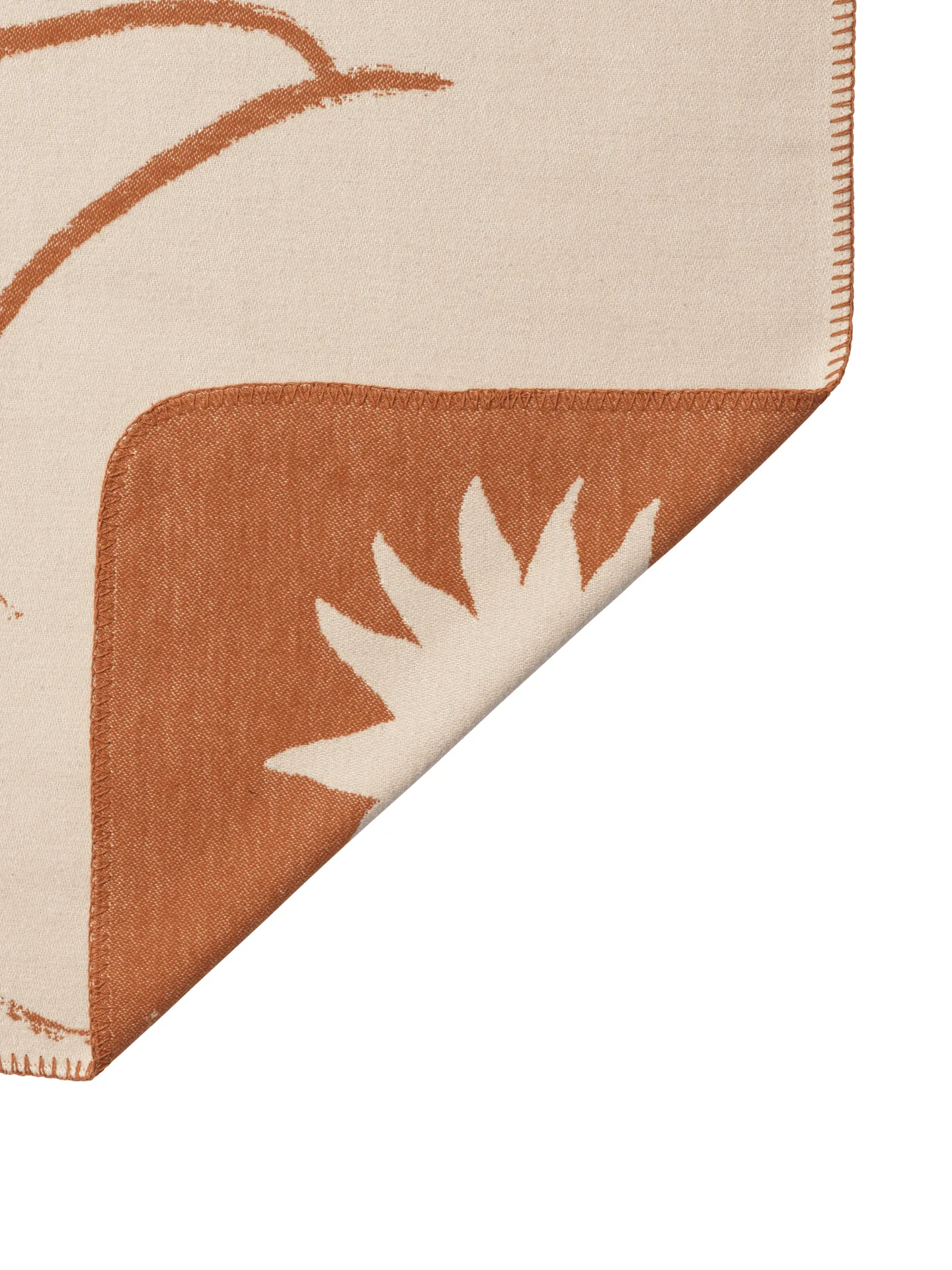Skye blanket, Sienna-parchment, 80x120 cm Ferm Living