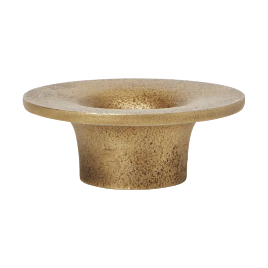 Soothe candle holder Ø8 cm - Brass Finish - Ferm Living