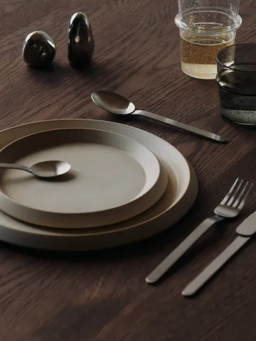 Stelo cutlery set 4 pieces - Brushed Stainless Steel - Ferm Living