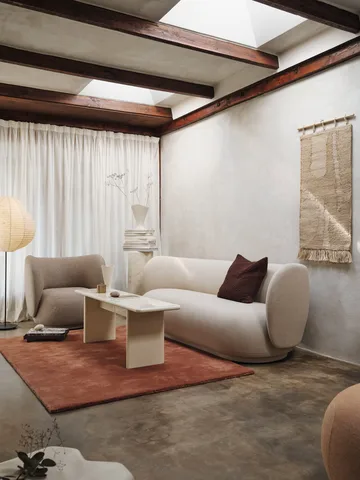 Stille tufted rug - Red brown, 140x200 cm - Ferm Living
