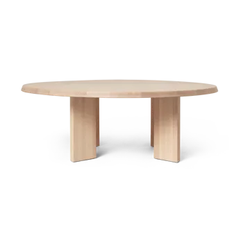 Tarn coffee table 107,6x108,1 cm - White oiled beech - Ferm Living