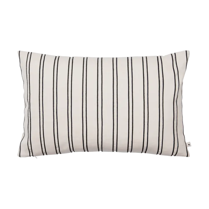 Twill cushion cover 40x60 cm - Off-white-black - Ferm Living