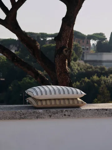 Twill cushion cover 40x60 cm - Off-white-black - Ferm Living