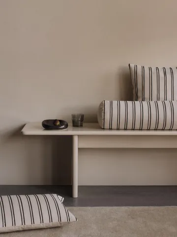 Twill cushion cover 40x60 cm - Off-white-black - Ferm Living