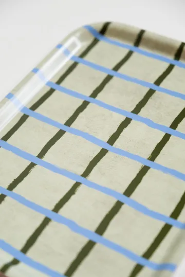 Checkered tray 20x27 cm - Pistachio - Fine Little Day