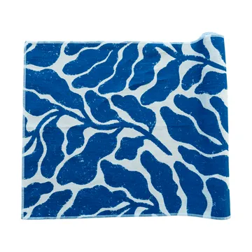 Leaves runner - White-blue, 47x180 cm - Fine Little Day