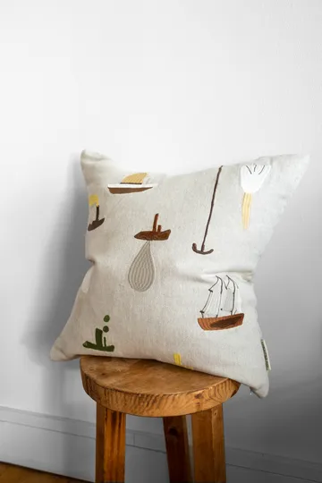Sail With Me cushion cover 48x48 cm - grey - Fine Little Day