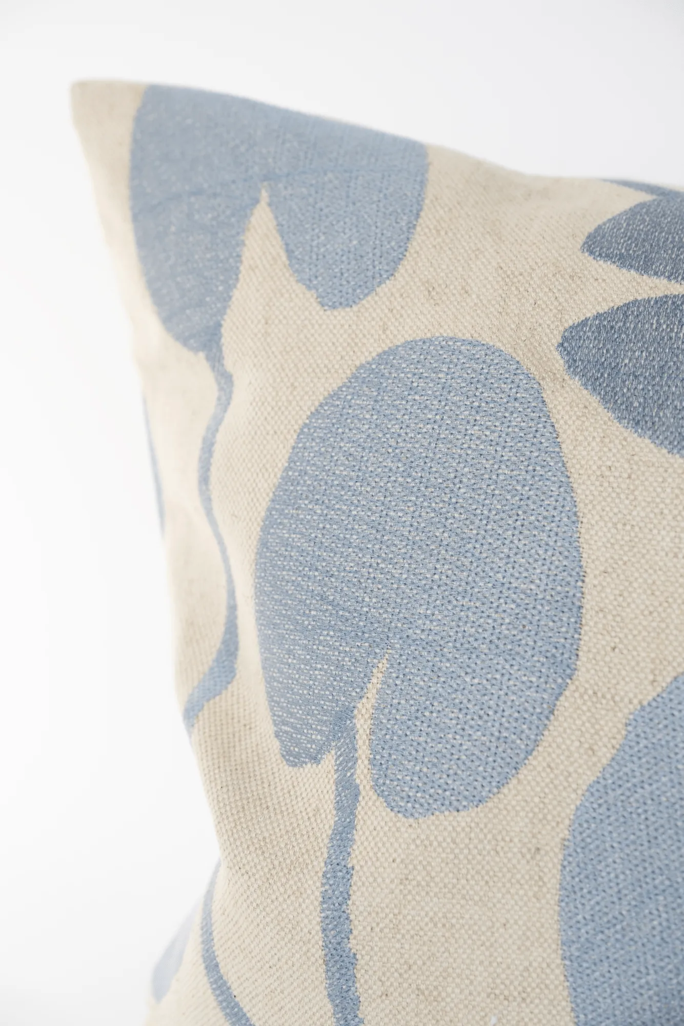 Water lilies cushion cover, Natural-blue, 48x48 cm Fine Little Day