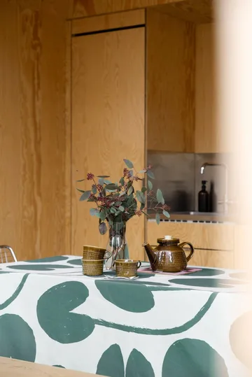 Water lilies tablecloth - Light green-green, 147x147 cm - Fine Little Day
