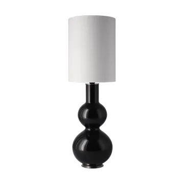 Augusta table lamp black lamp base - Babel Beige L - Flavia Lamps