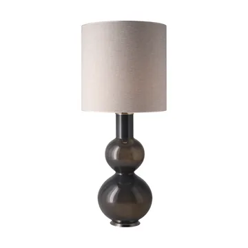 Augusta table lamp grey lamp base - London Beige M - Flavia Lamps