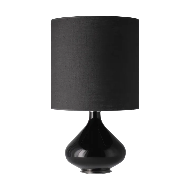 Flavia table lamp black lamp base - Lino Negro M - Flavia Lamps
