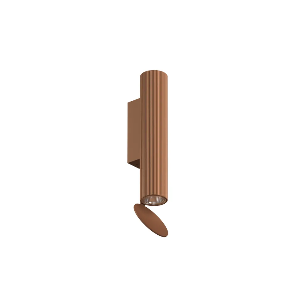 Flauta Riga wall lamp, Copper Flos