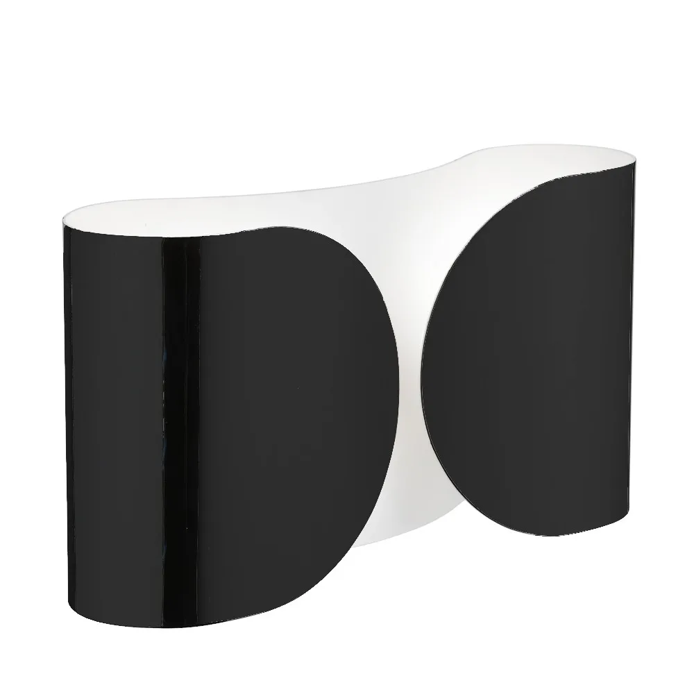 Foglio wall lamp, Black glossy Flos