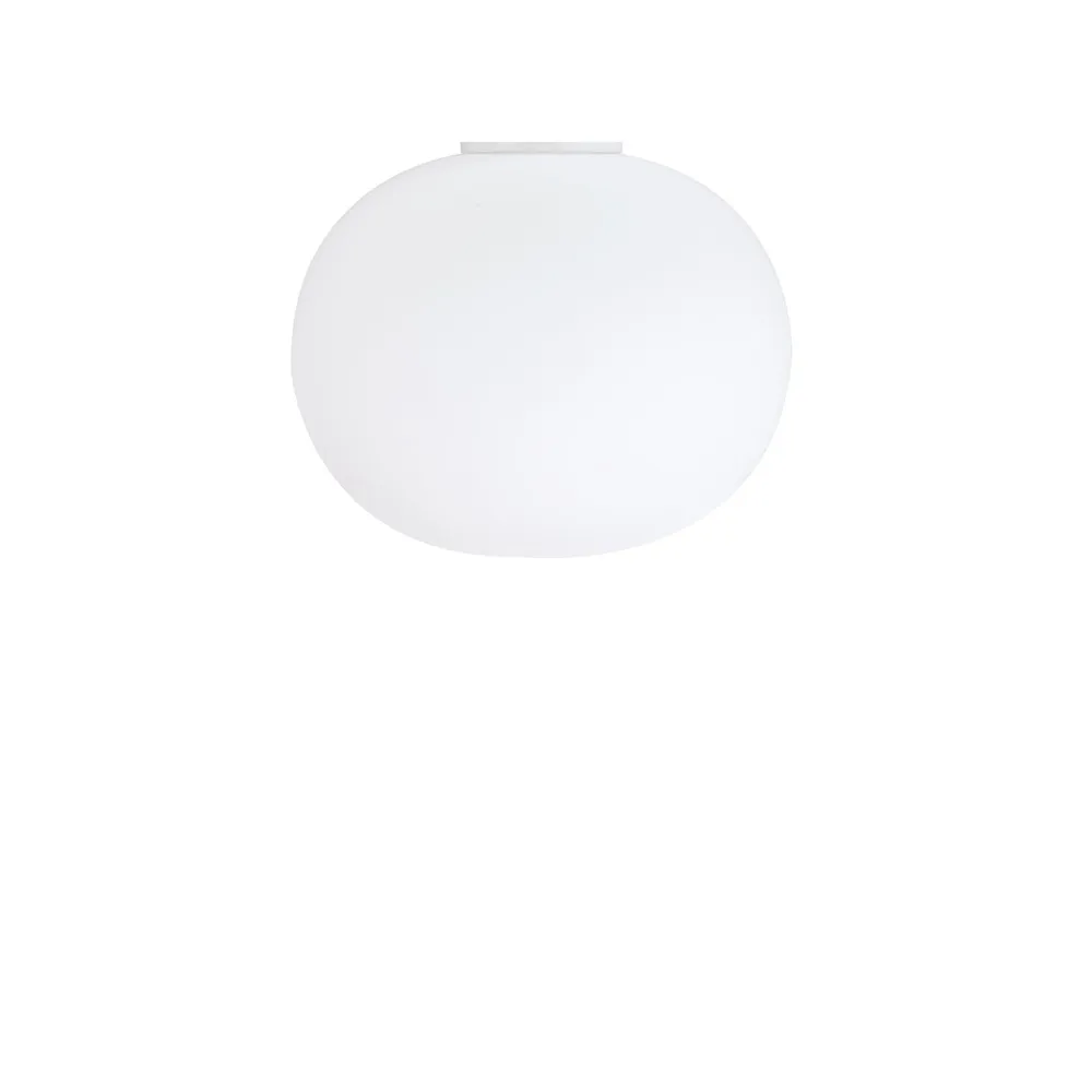 Glo-ball C/W Zero wall and ceiling lamp, White opal glass Flos