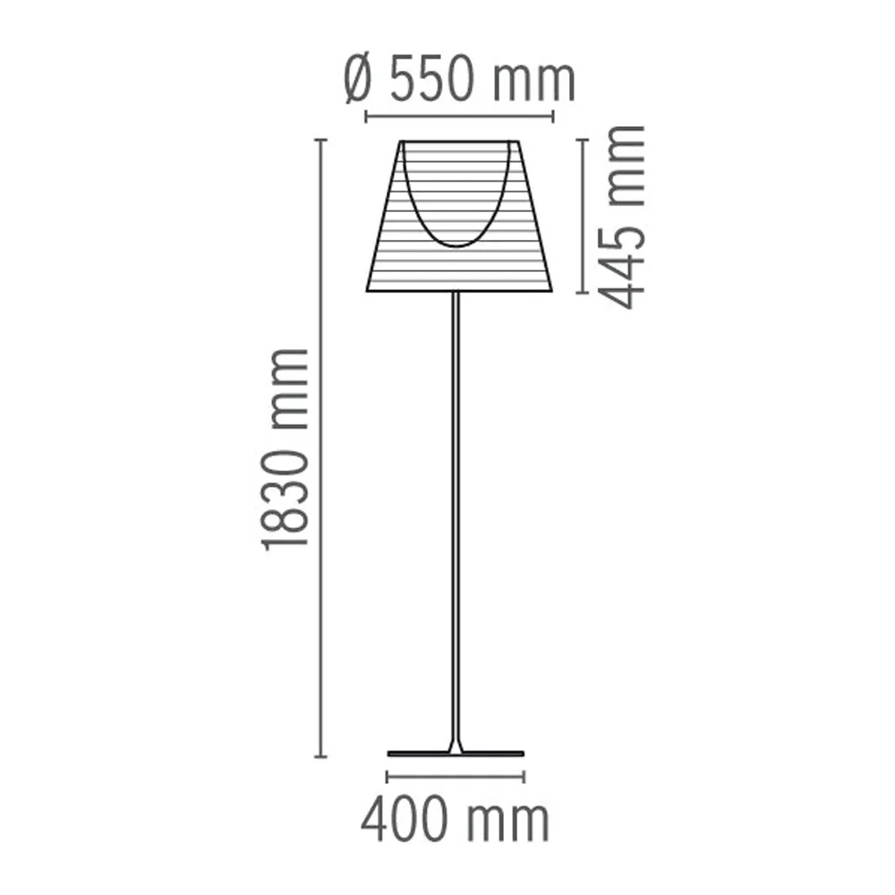 KTribe F3 floor lamp, Bronze Flos