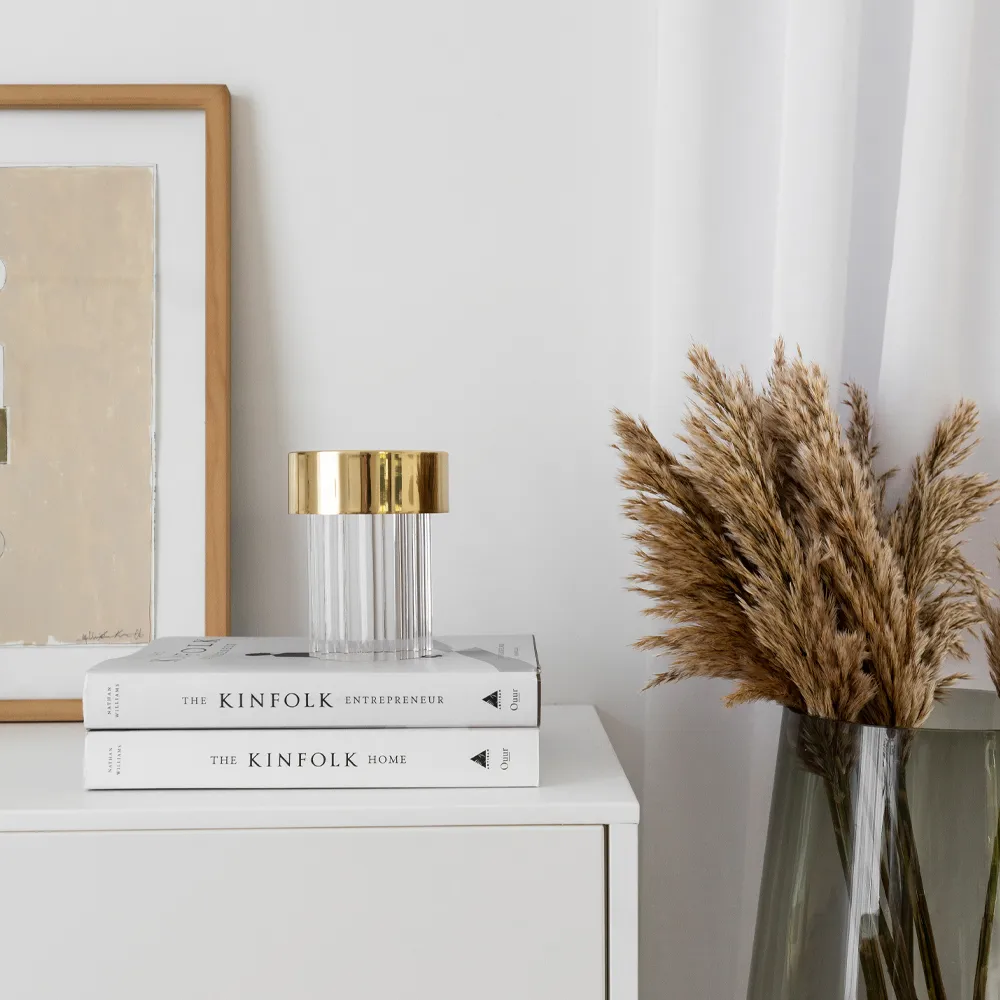 Last Order Fluted IP20 table lamp, Copper Flos