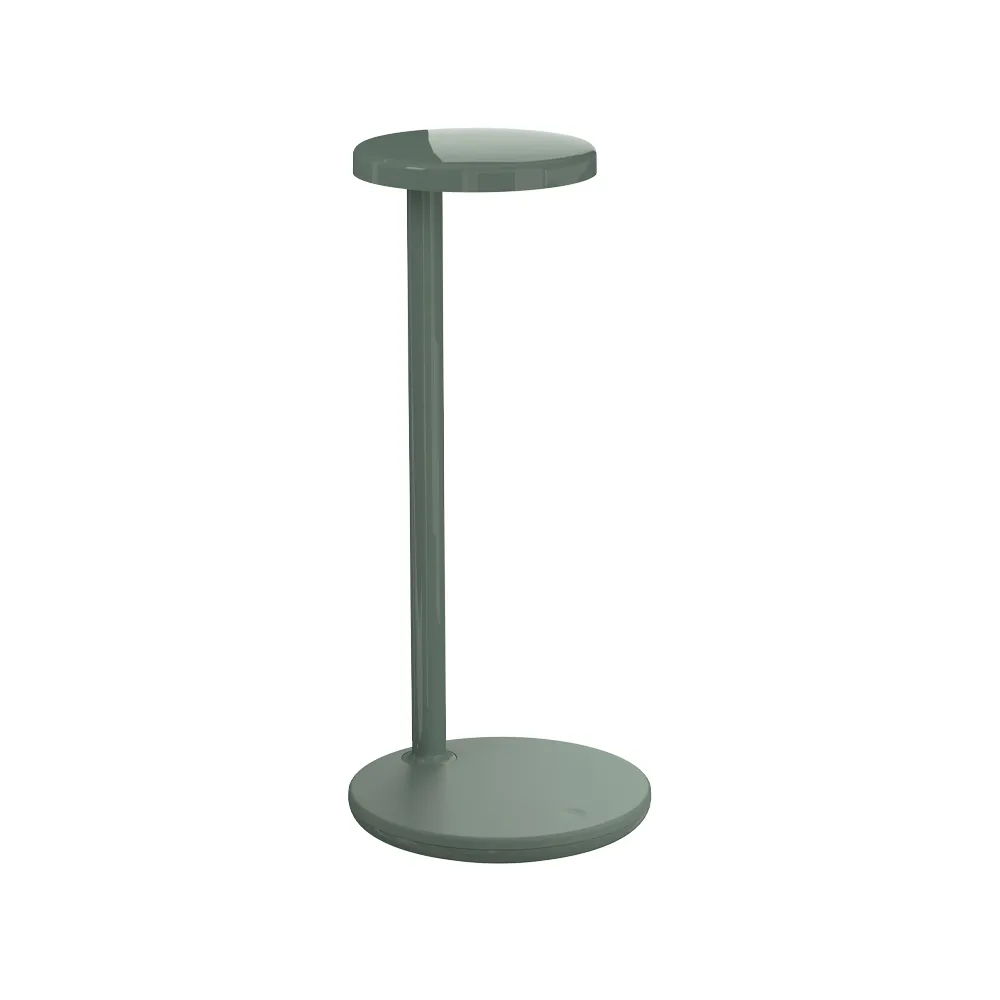 Oblique Qi table lamp, Sage Flos
