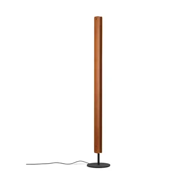 Seki-han floor lamp 226 cm - Heat treated ash-black metal - Flos