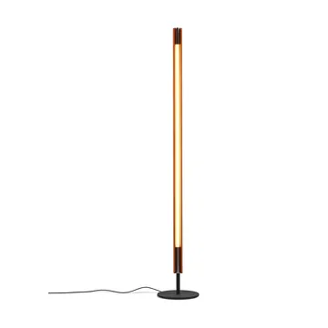 Seki-han floor lamp 226 cm - Heat treated ash-black metal - Flos