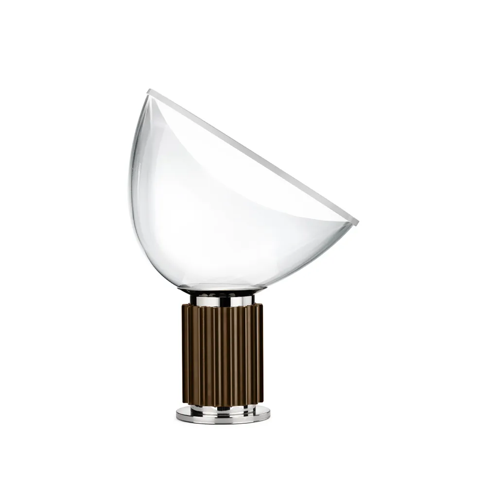 Taccia Small table lamp LED 48.5 cm, Bronze, glass dome Flos