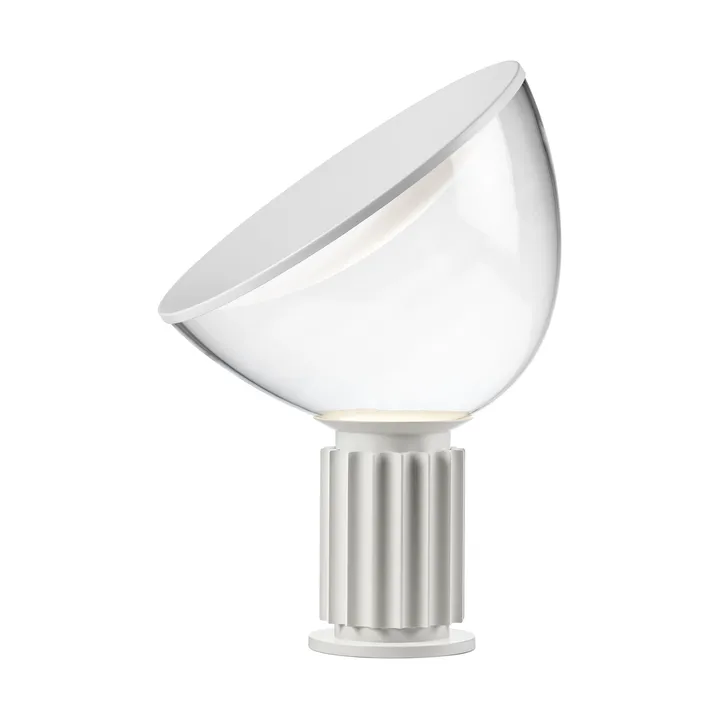 Taccia Small table lamp LED 48.5 cm - Matte white, glass dome - Flos
