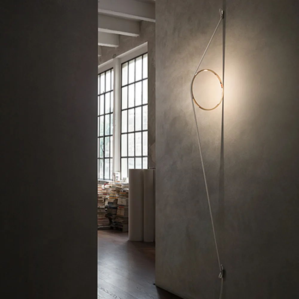 Wirering wall lamp, Grey/pink Flos