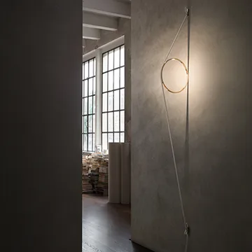 Wirering wall lamp - Grey/pink - Flos