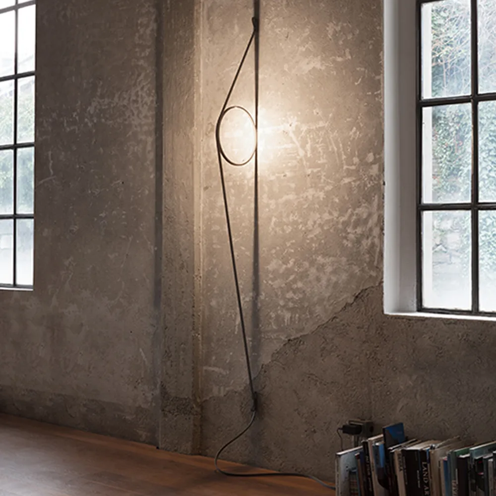 Wirering wall lamp, Grey/pink Flos