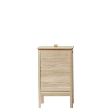 A Line laundry basket - White oak - Form & Refine