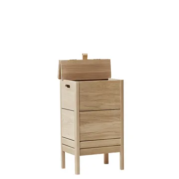 A Line laundry basket - White oak - Form & Refine