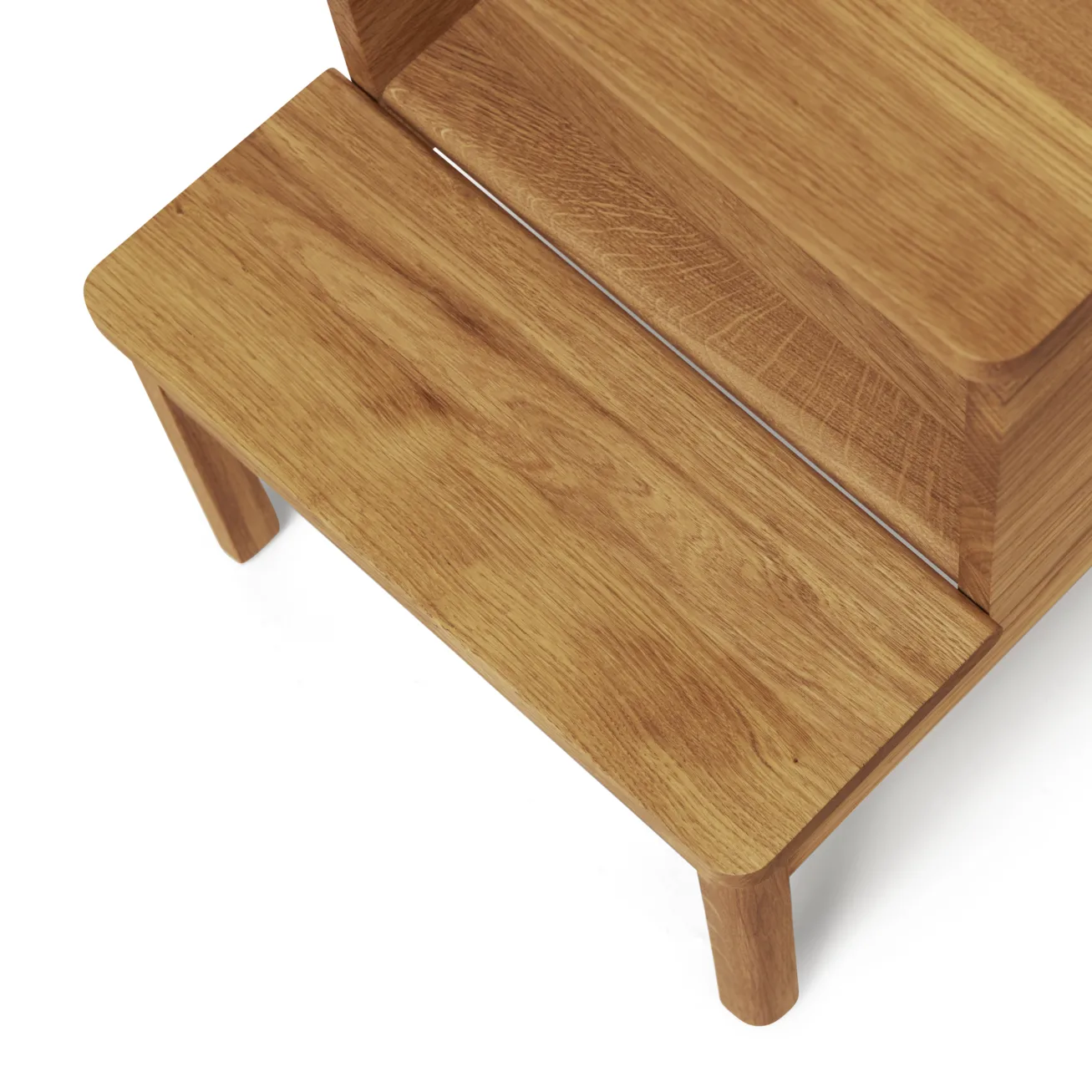 A line step stool, Oak Form & Refine