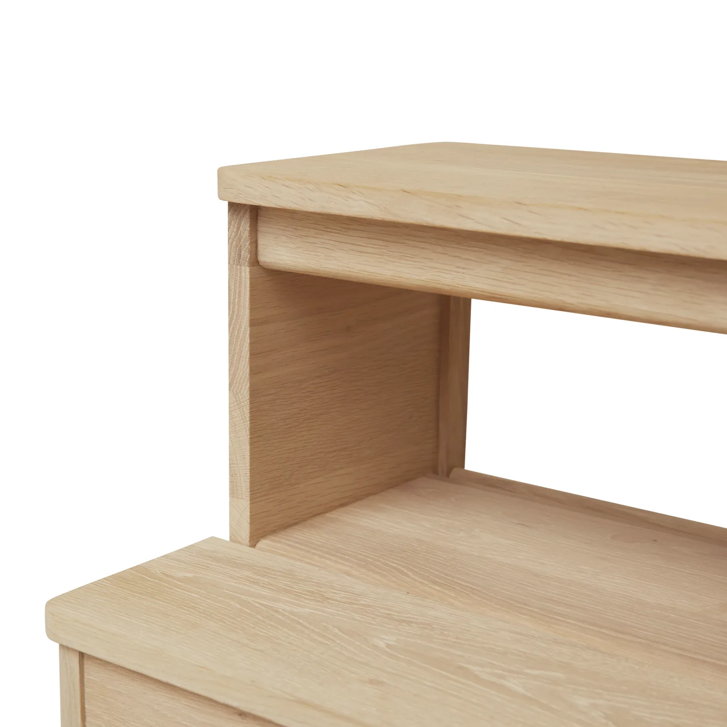 A line step stool, White oak Form & Refine