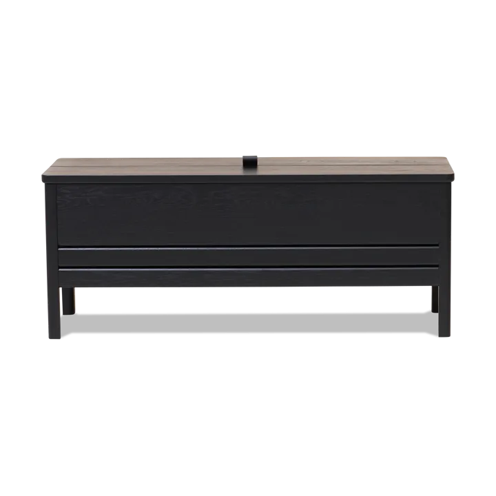 A Line storage bench 111 cm - Black - Form & Refine