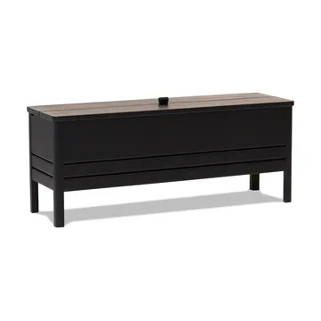 A Line storage bench 111 cm - Black - Form & Refine