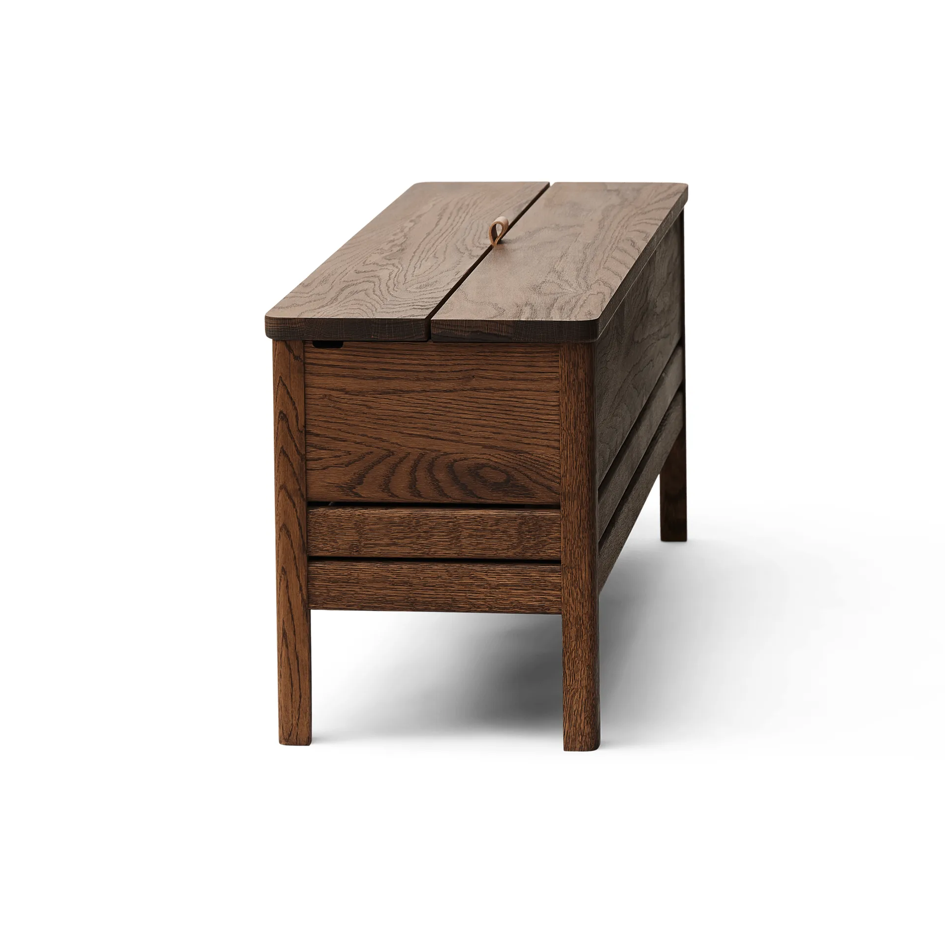 A Line storage bench 111 cm, Smoked oak Form & Refine