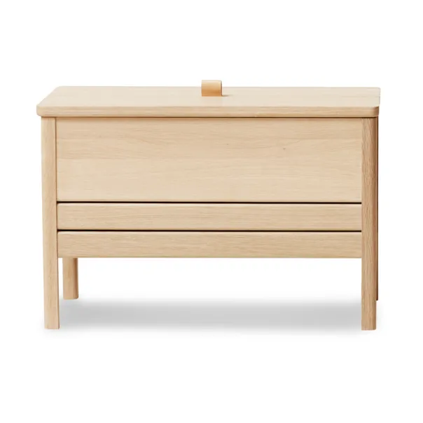 A Line storage bench 68 cm, Oiled oak Form & Refine