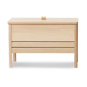 A Line storage bench 68 cm - Oiled oak - Form & Refine