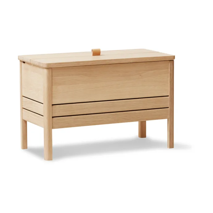A Line storage bench 68 cm, Oiled oak Form & Refine