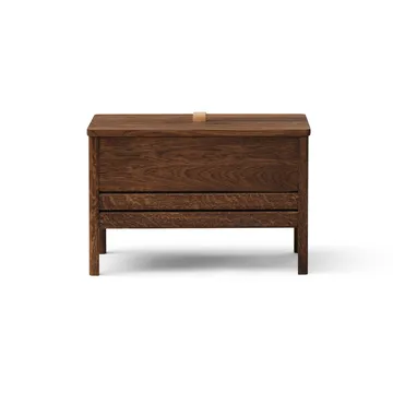 A Line storage bench 68 cm - Smoked oak - Form & Refine