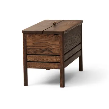 A Line storage bench 68 cm - Smoked oak - Form & Refine
