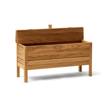 A Line storage bench 90 cm - Oak - Form & Refine