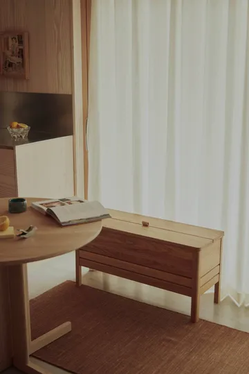A Line storage bench 90 cm - Oak - Form & Refine