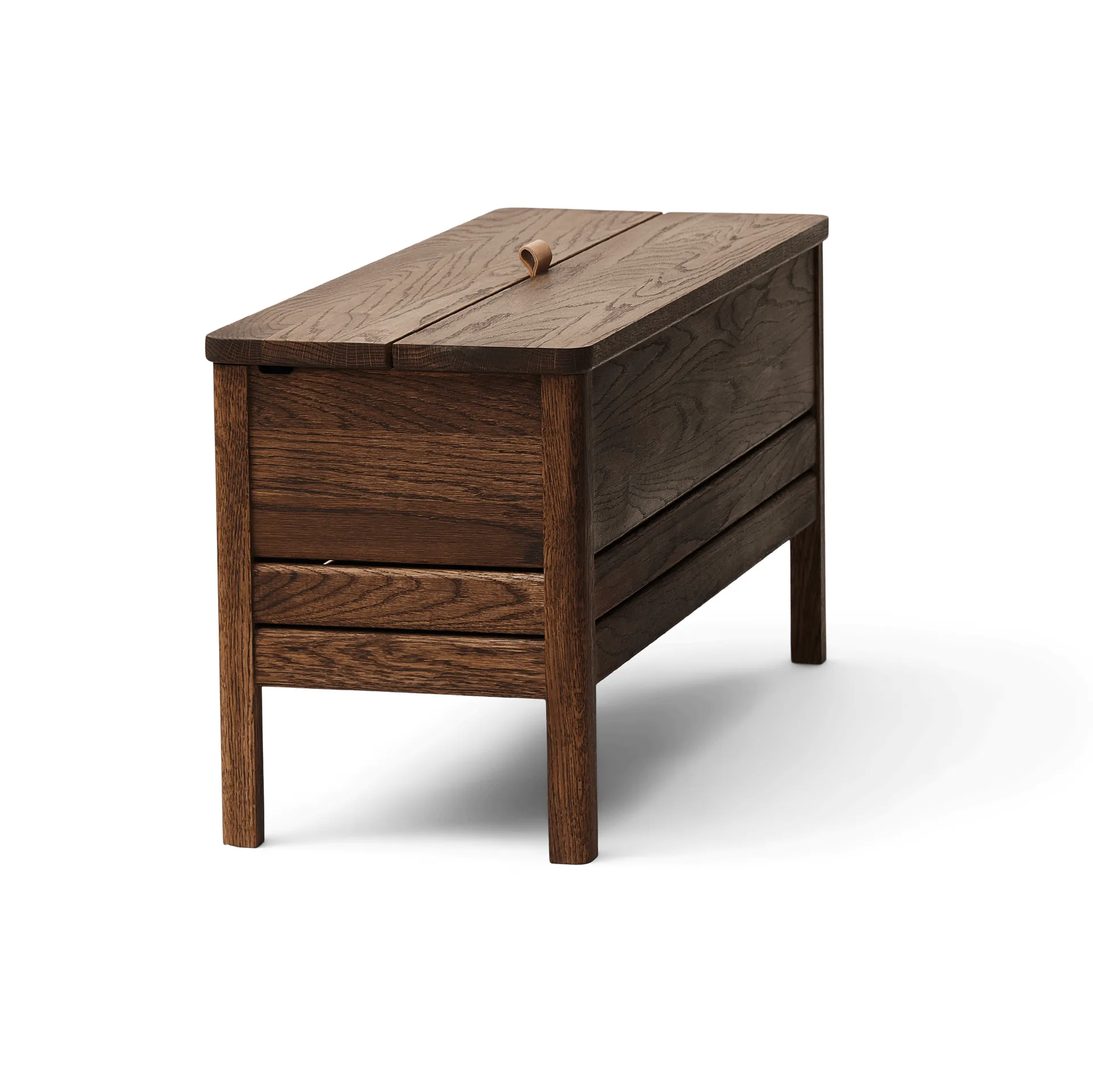 A Line storage bench 90 cm, Smoked oak Form & Refine