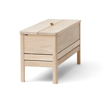 A Line storage bench 90 cm - White oak - Form & Refine