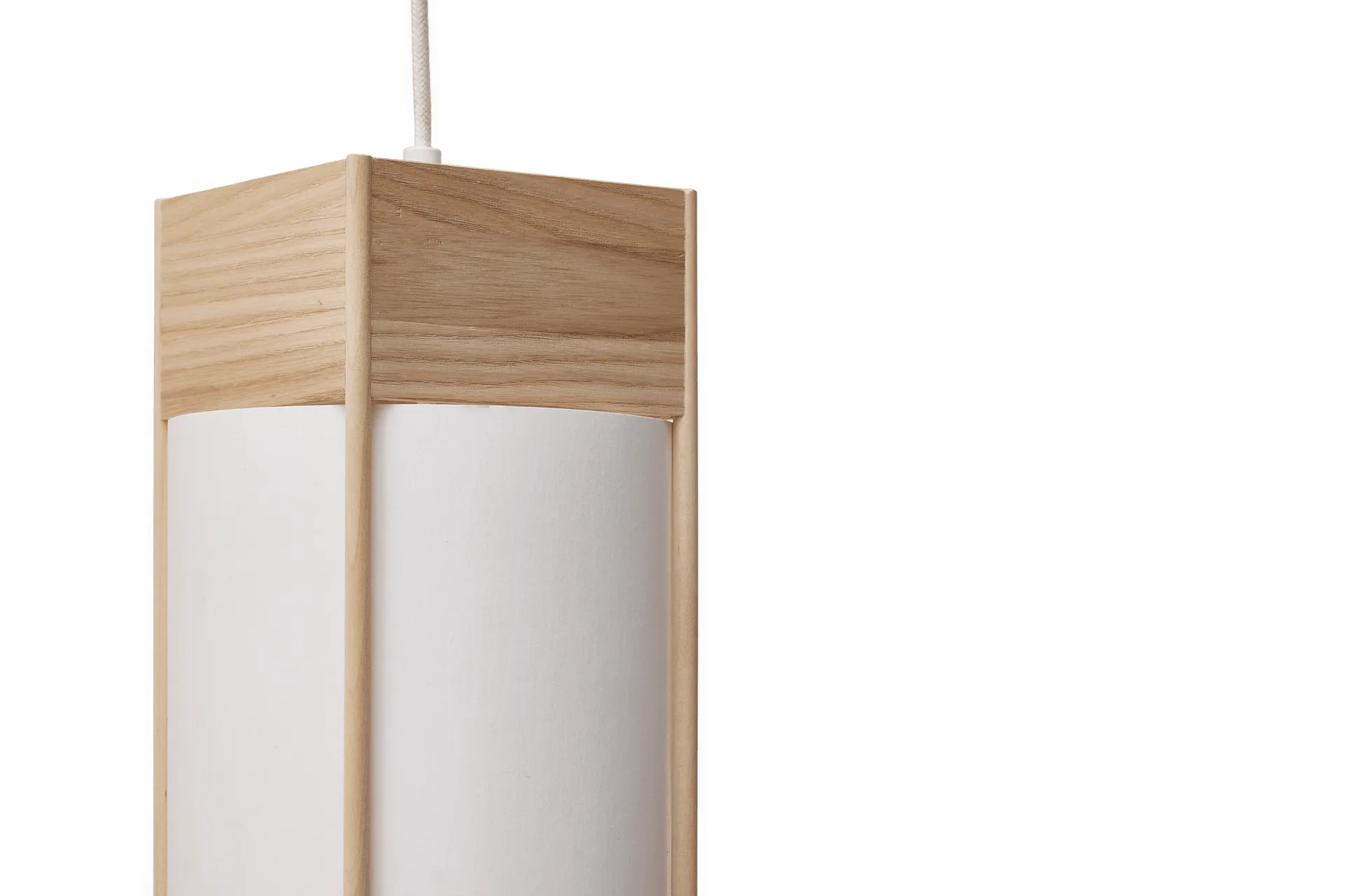 Andon pendant lamp, Ash, long Form & Refine